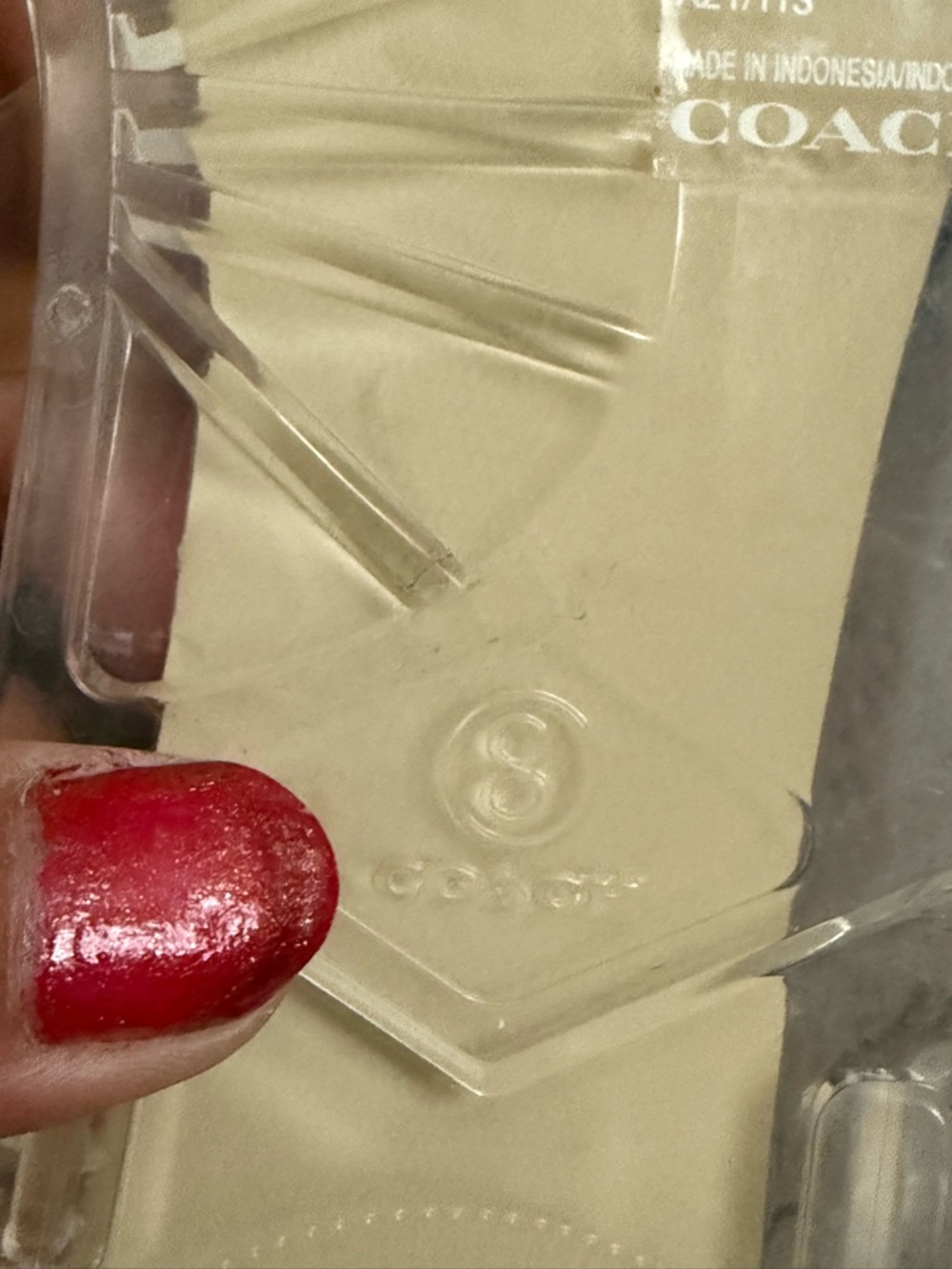 Coach Clear Jelly Sandals with Tan Signature Insole and Gold Accents - Picture 4 of 5